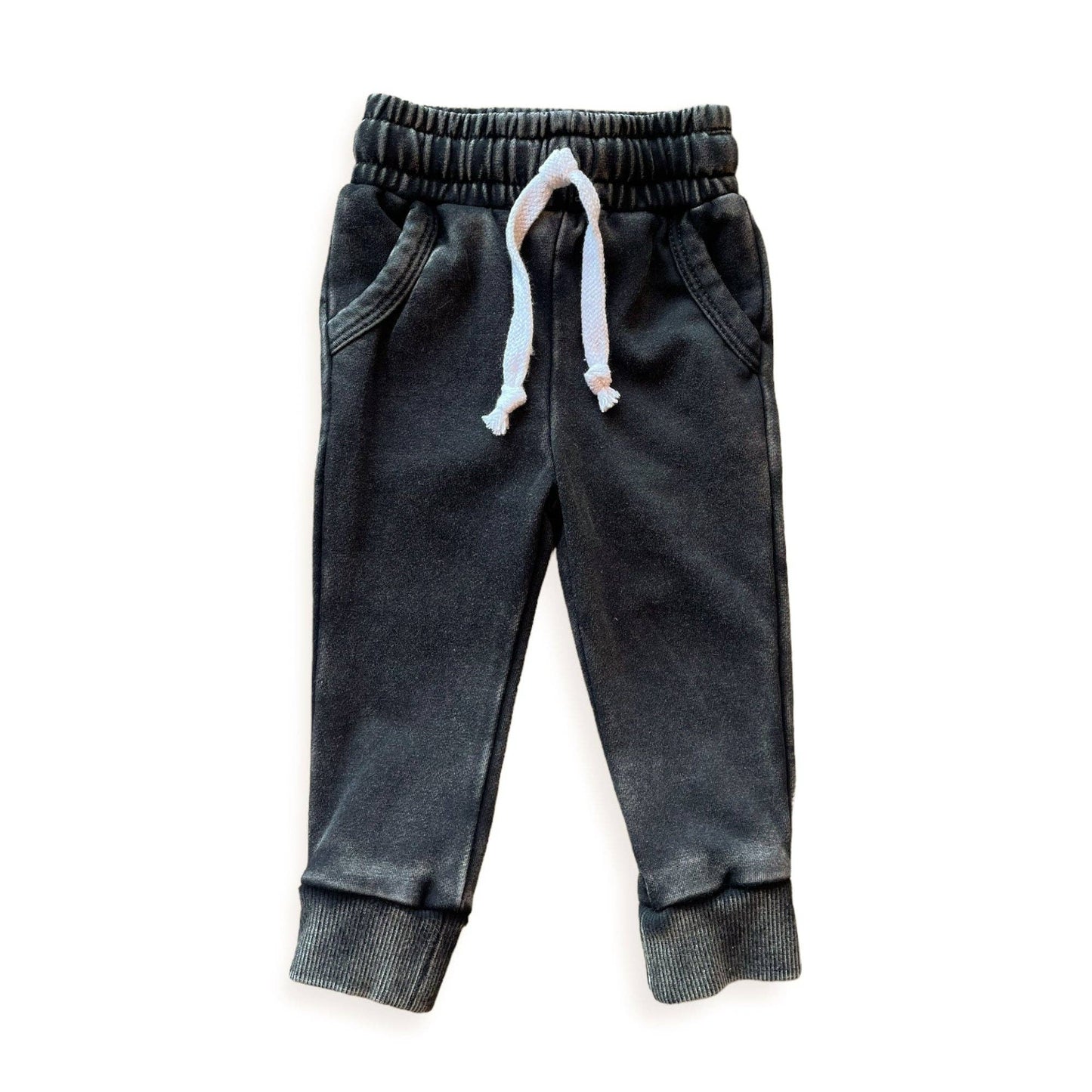 Stonewash Kids Joggers-Onyx