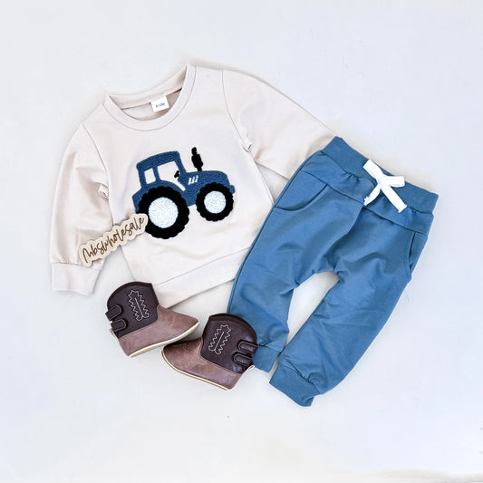 Blue Tractor 2 Piece Jogger Set