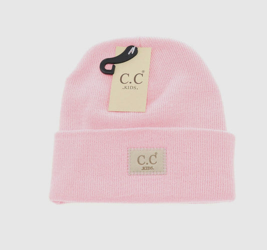 Kids CC Classic Beanie- Pale Pink