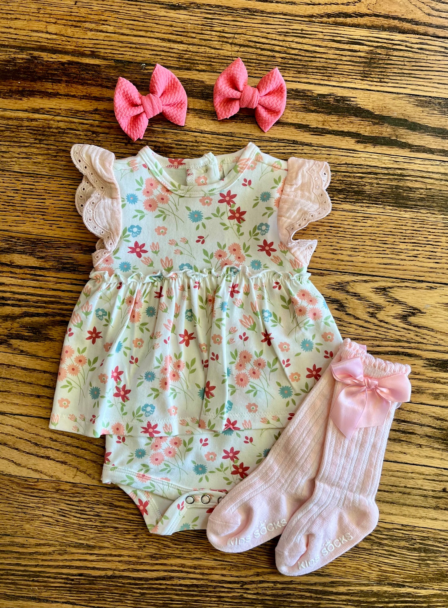 Prairie Petals Bamboo Skirted Bodysuit