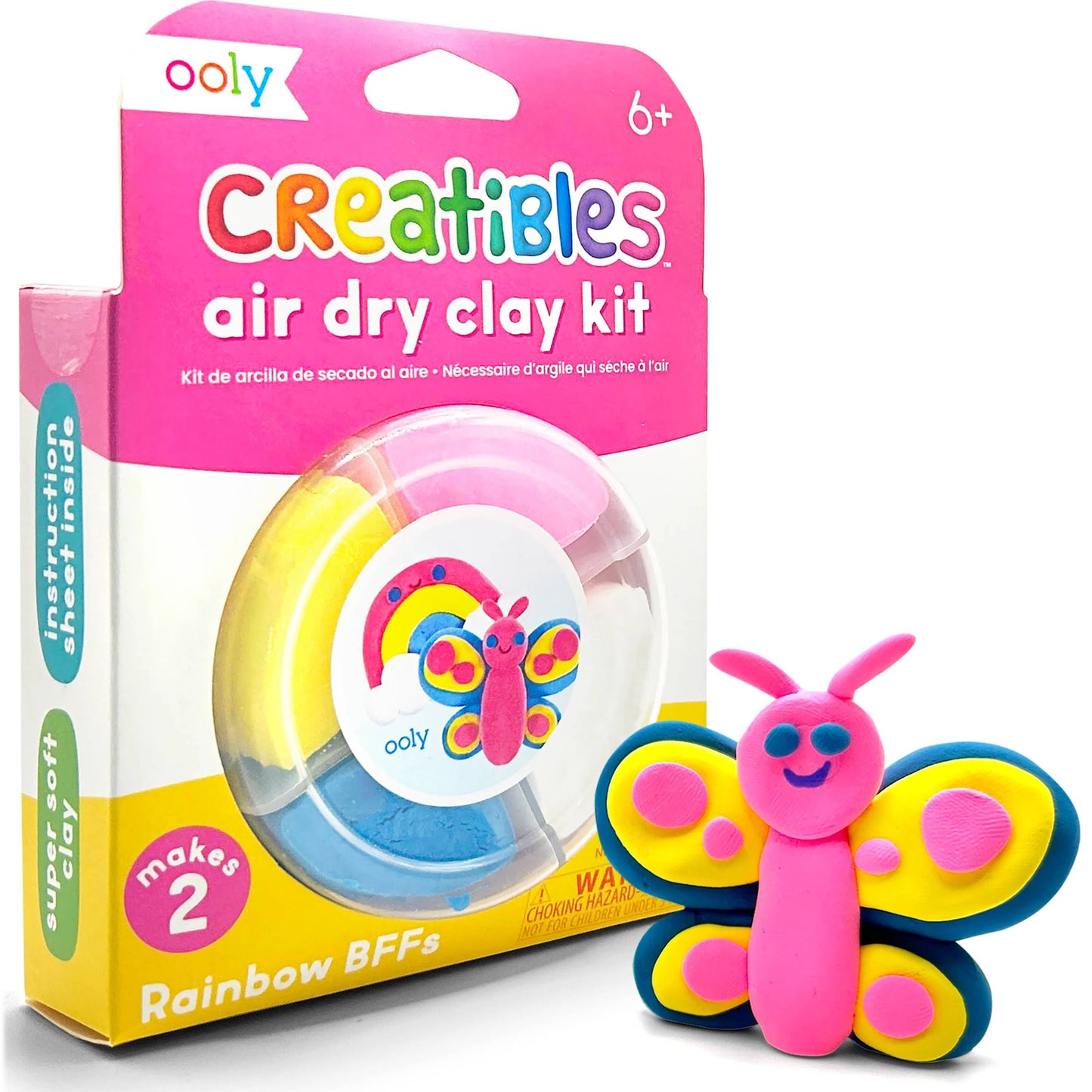 Creatibles D.I.Y. Air-Dry Clay Kit: Rainbow BFFs