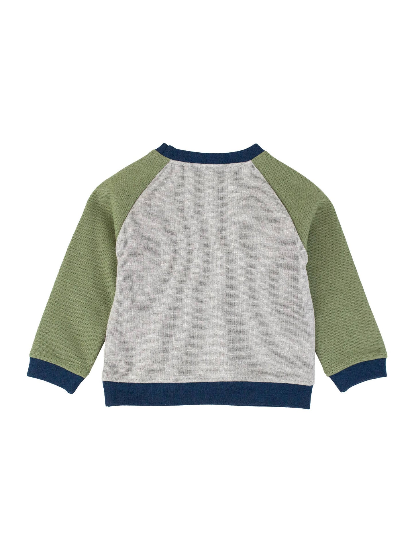 Heather Gray Color Block Raglan Sweatshirt